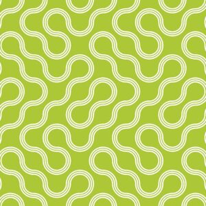 Good Vibes Slippin Slide Green Fat Quarter